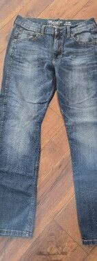 Men's Slim Straight Jeans in Faded Blue Wash